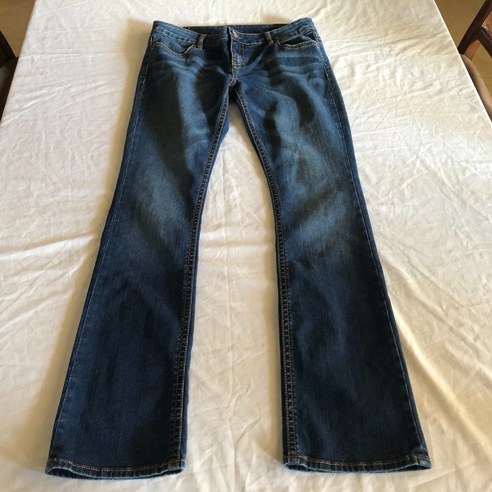 Buffalo David Bitton Mischa Low Rise Small Boot Cut Jeans Size 30